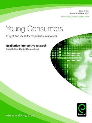 cover image of Young Consumers, Volume 10, Issue 4